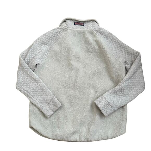 Vineyard Vines Sweater Womens Small Oatmeal Cream 1/2 Zip Pullover - Picture 4 of 6